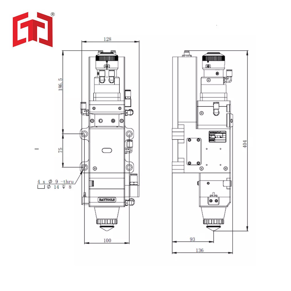 Bm Automatic Cutting Series Bm111 High-Performance Autofocus Cutting Head 3.3kw