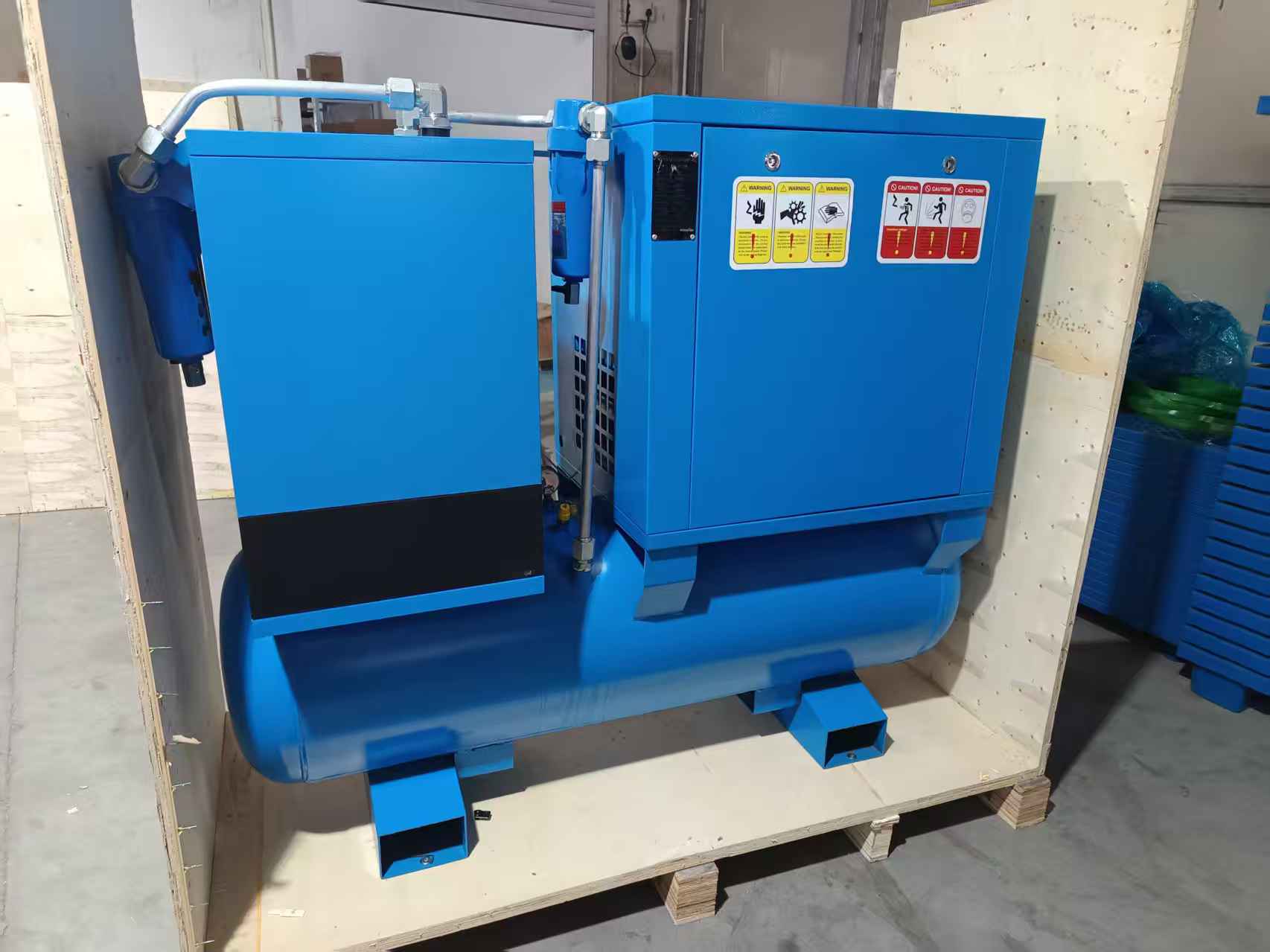 Automatic Drainage of Screw Air Compressor for CNC Laser Cutting Machine Parts 22KW. 16bar