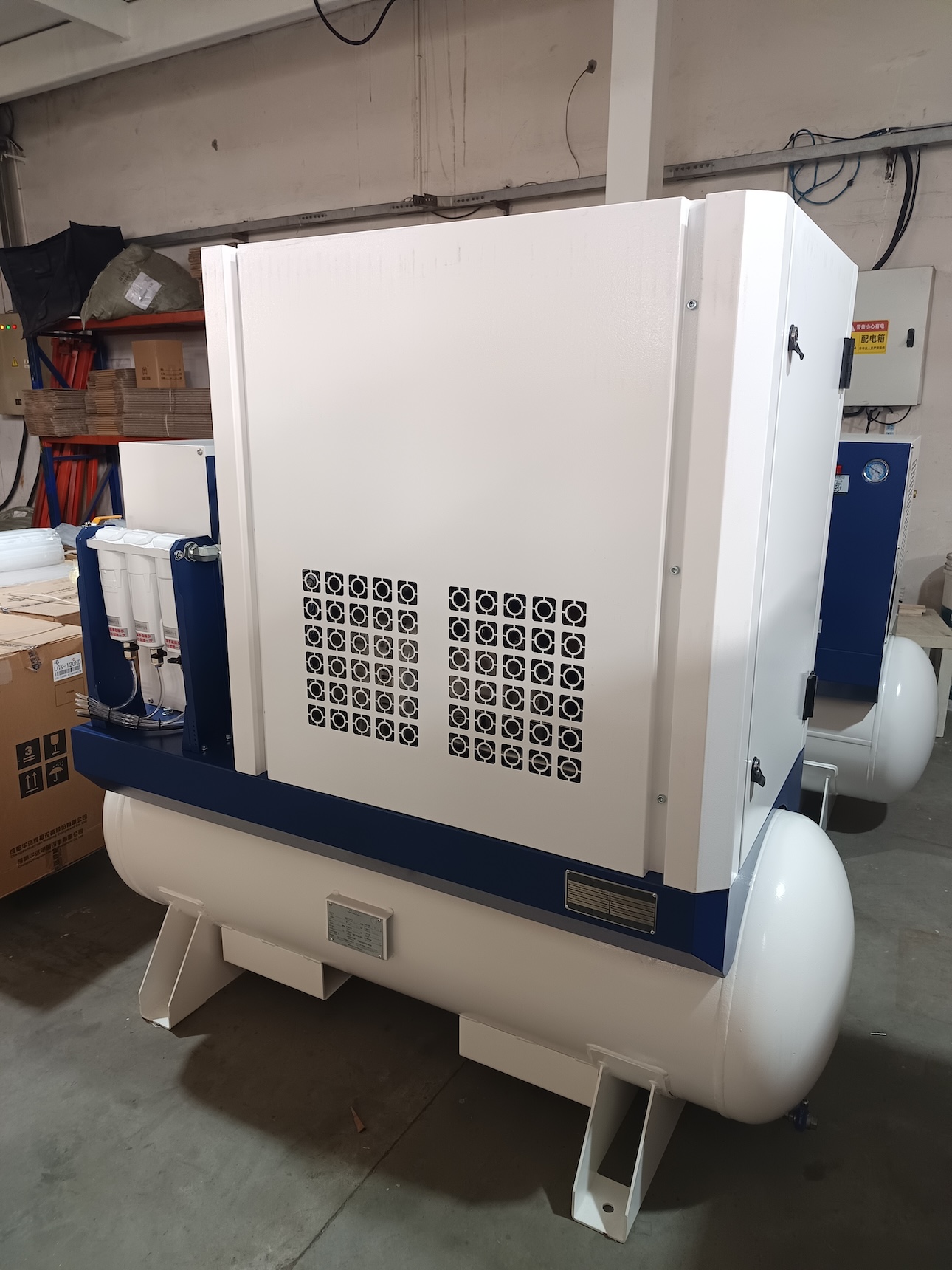 Automatic Drainage of Screw Air Compressor for CNC Laser Cutting Machine Parts 22KW. 16bar