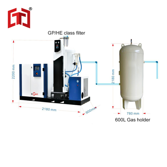 Automatic Drainage of Screw Air Compressor for CNC Laser Cutting Machine Parts 22KW. 16bar