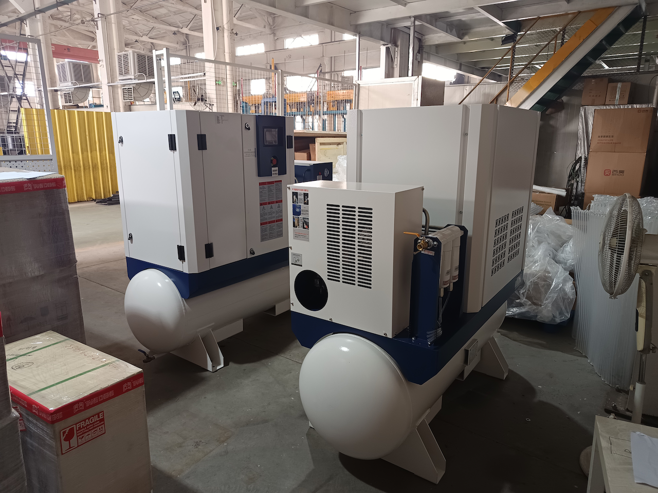 Automatic Drainage of Screw Air Compressor for CNC Laser Cutting Machine Parts 22KW. 16bar